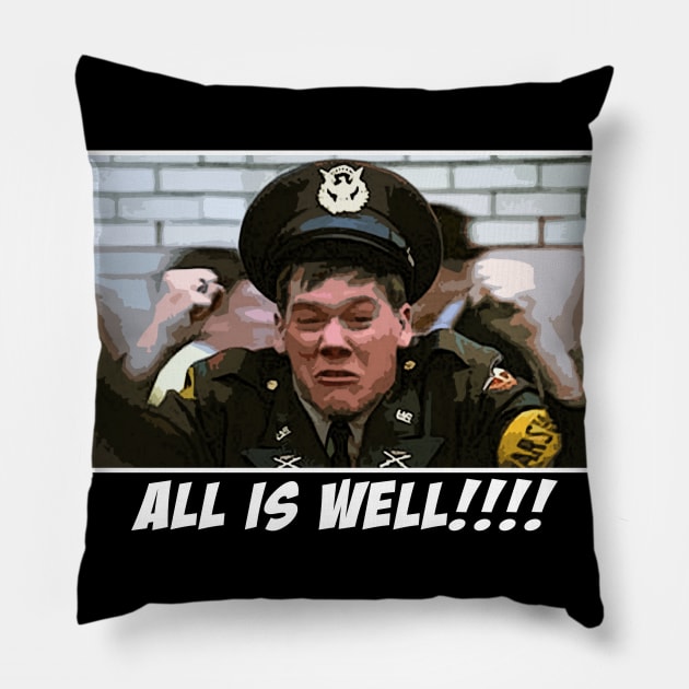 All Is Well Pillow by BigOrangeShirtShop