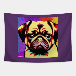 Pug Pop Art Tapestry