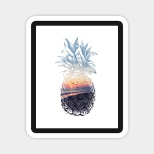 Sunset Pineapple Magnet