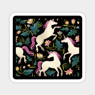 Unicorn pattern rainbow magical Magnet