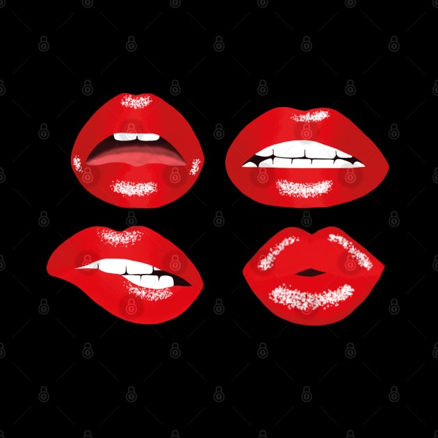 Red Lips by cariespositodesign