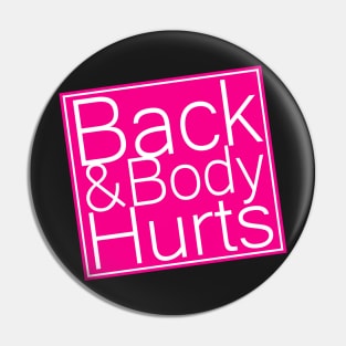 back and body hurts Pin