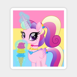 panromantic pride Princess Cadance Magnet