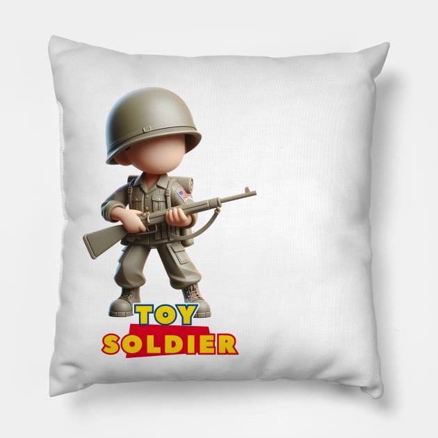 Toy Soldier Pillow by Rawlifegraphic