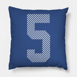 Iconic Number 5 Pillow