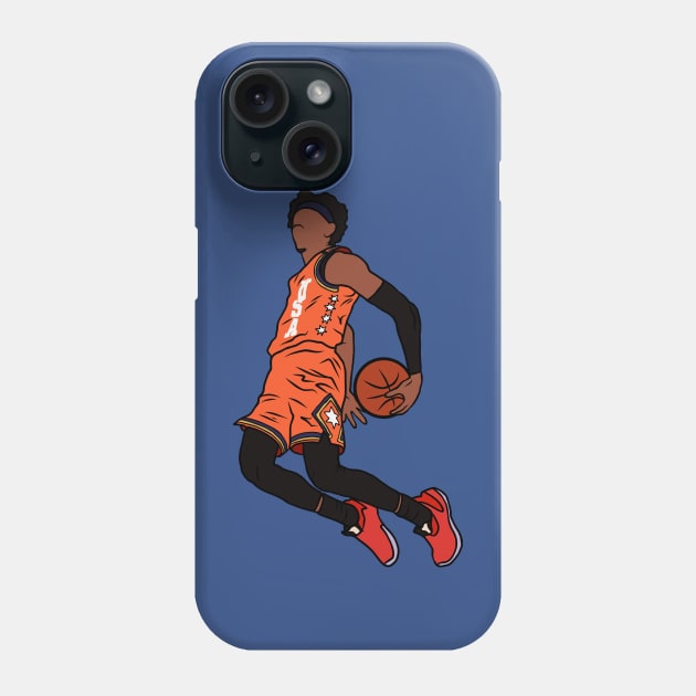 Ja Morant Behind The Back Dunk Phone Case by rattraptees