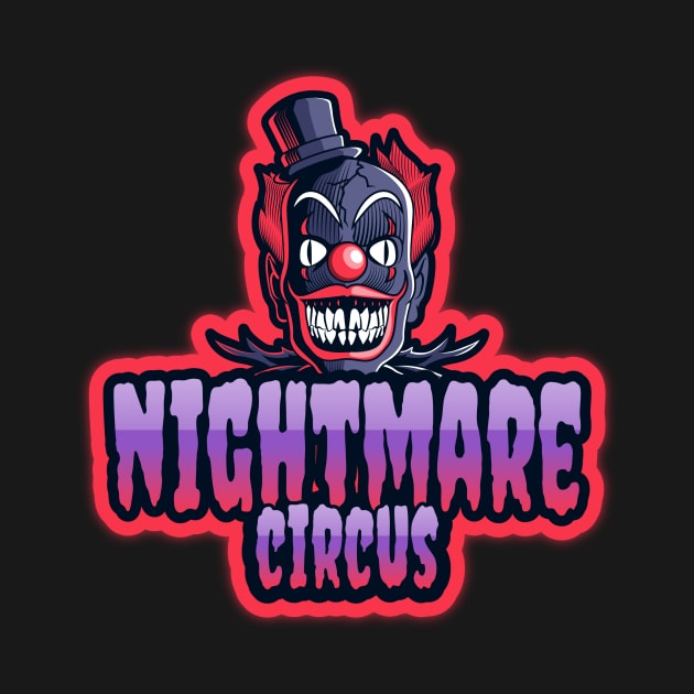 Nightmare Circus Evil Clown by Tip Top Tee's