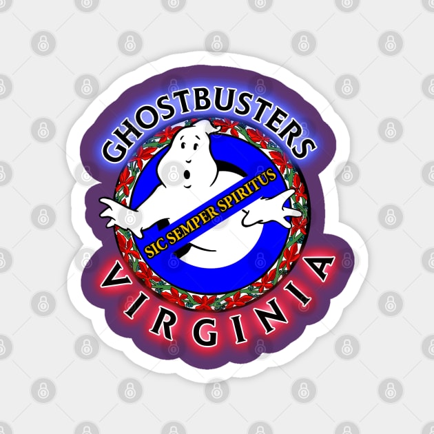 REAL GBVA Stamp Tee Magnet by Ghostbusters Virginia