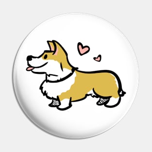 Corgi Love Pin