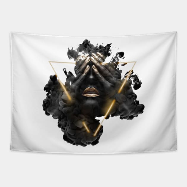 Woman Gold Tapestry by hitext