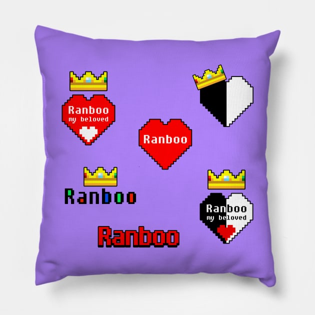 Ranboo Sticker Pack Pillow by Scud"