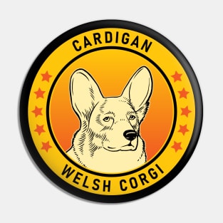 Cardigan Welsh Corgi Dog Portrait Pin