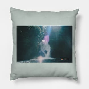 Dreamy Waterfall Analog Photo Pillow