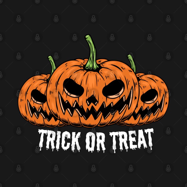 Halloween Pumpkins, Trick or Treat II by JK Mercha