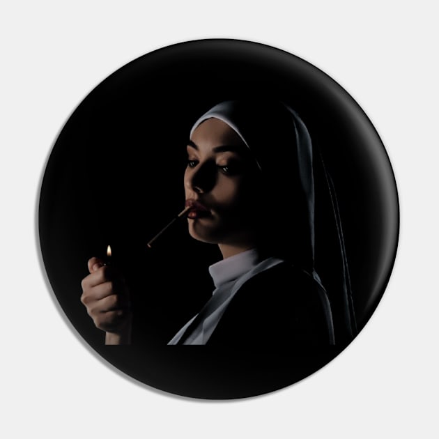 Smoking nun Pin by Djourob