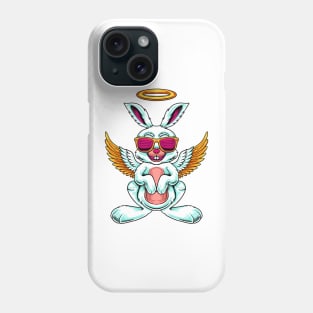 holy rabbit angel illustration Phone Case