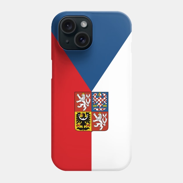 Czech Republic Flag Phone Case by Historia