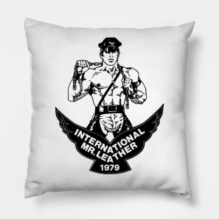 International Mr. Leather Vintage Retro Gay LGBT Chicago Pillow