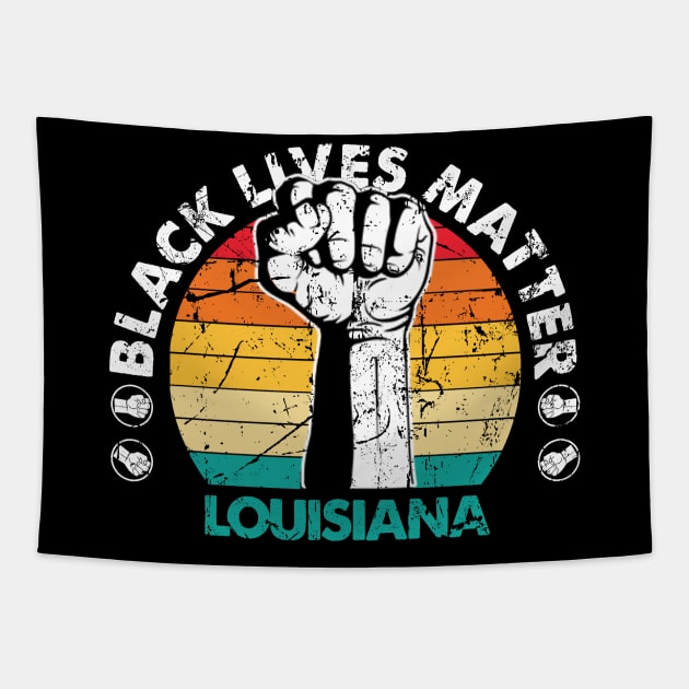 Louisiana black lives matter political protest Tapestry by Jannysingle