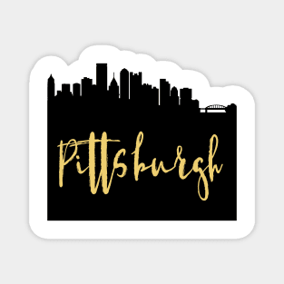 PITTSBURGH PENNSYLVANIA DESIGNER SILHOUETTE SKYLINE ART Magnet