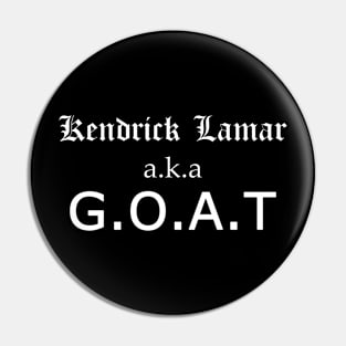 Kendrick Lamar aka Goat Pin