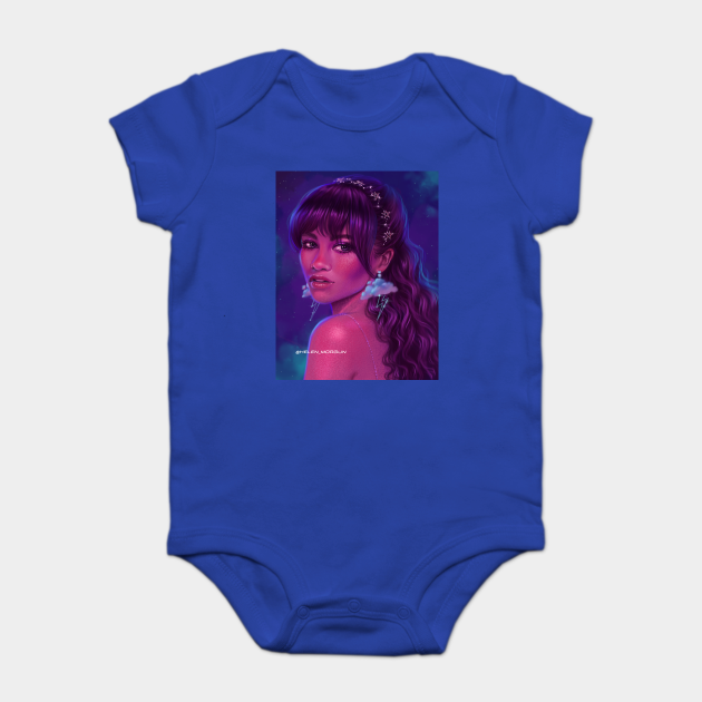 Vibrant Pink Zendaya Baby Bodysuit Teepublic Uk