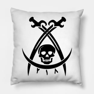 DEN OF THIEVES (black on white) Pillow