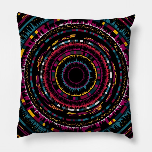 genome circles 5 Pillow by craftdesktop