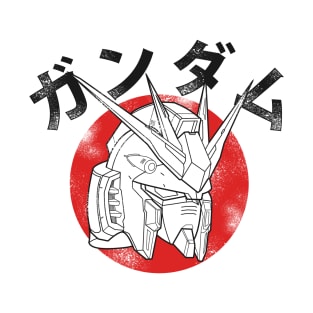 Nu Gundam Japan on White Shirt T-Shirt