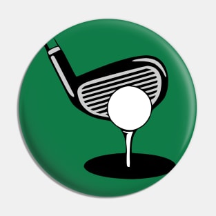 Golf Ball On Tee Pin