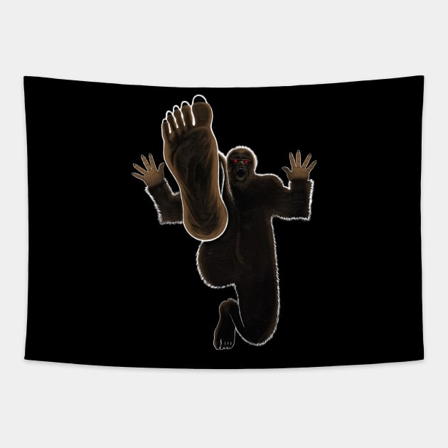 Bigfoot Sasquatch Tapestry by Artardishop