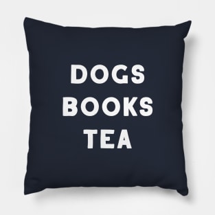 Dogs Books Tea. Dog owner gift. Dogs owner gift. Dog lover gift. Dogs lover gift. Books lover gift. Tea lover gift. Dog lover mask. Dog owner mask Pillow