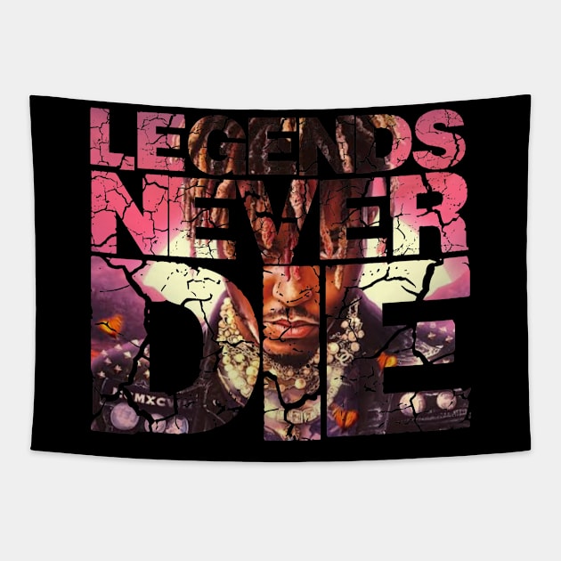 Legends never die t-shirt Tapestry by  Memosh Everything 