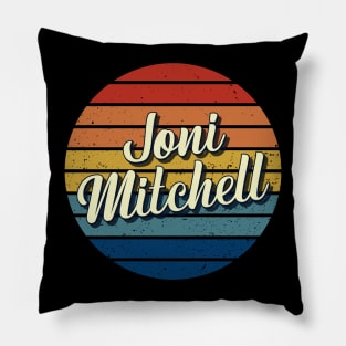 Joni Vintage Retro Circle Pillow