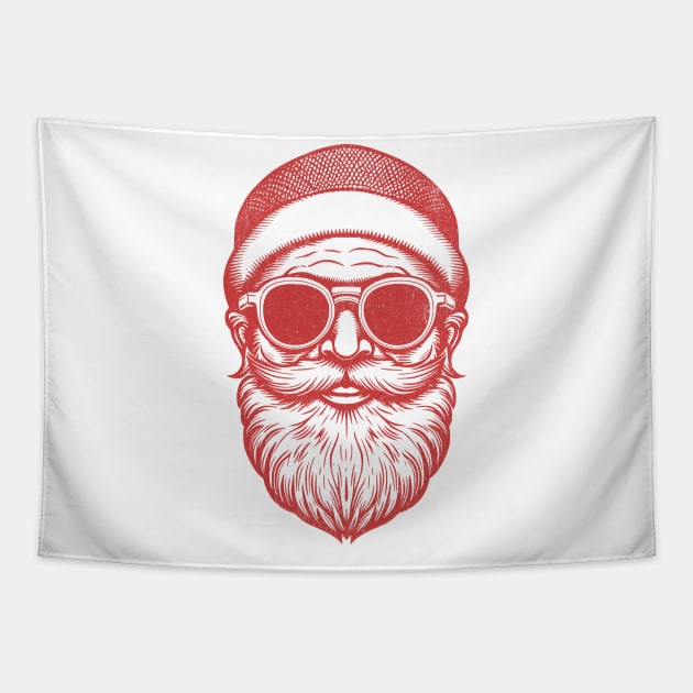 Retro Santa Tapestry by Norse Magic