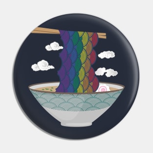 Japanese Rainbow Seigaiha Ramen Pin