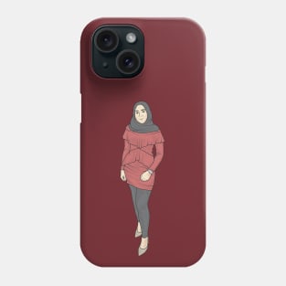 The Maroon lady Phone Case