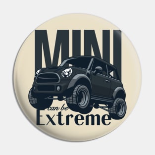 Car mini retro offroad extreme black Pin