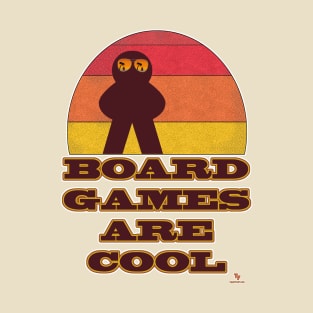 Board Games Are Cool Fun Meeple Hipster T-Shirt