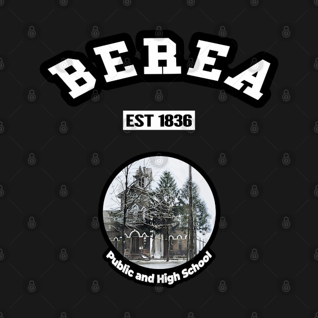 🏹 Berea Ohio USA Strong, Vintage High School Photo, City Pride by Pixoplanet