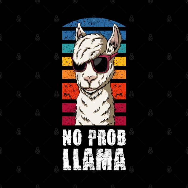 100 Days of School Shirt No Probllama Llama 100th day by Pannolinno