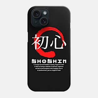 Shoshin meaning Japanese kanji words character symbol 177 Phone Case