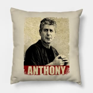 Anthony Bourdain - NEW RETRO STYLE Pillow