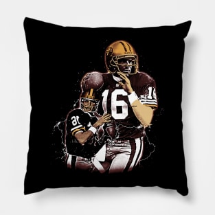 joe montana vintage design Pillow