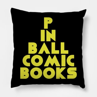 Pinball Comic Books Pillow