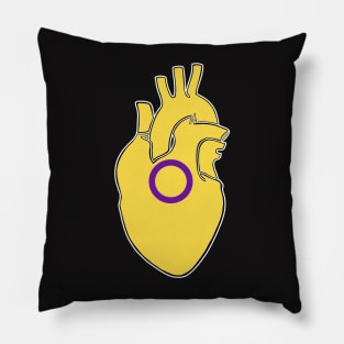 Intersex Pride Heart Pillow