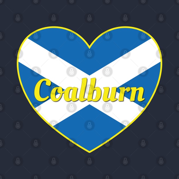 Coalburn Scotland UK Scotland Flag Heart by DPattonPD