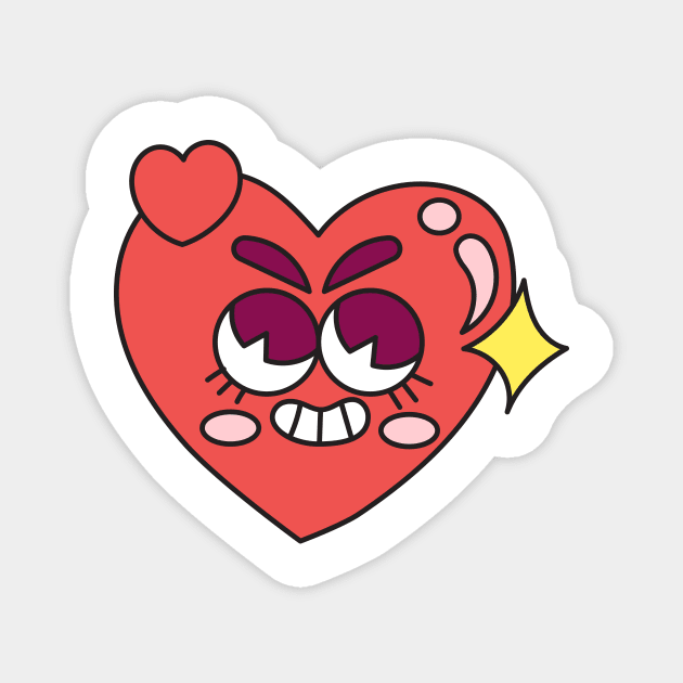 Love Mascot Magnet by aditvest