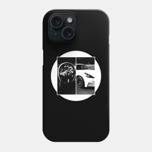 NISSAN 370Z NISMO Black 'N White 5 (Black Version) Phone Case