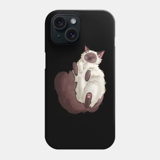 Sleepy ragdoll cat - gifts for cats lovers Phone Case